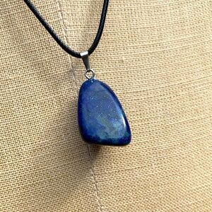 Handmade Genuine Stone Chunk Amulet Necklace